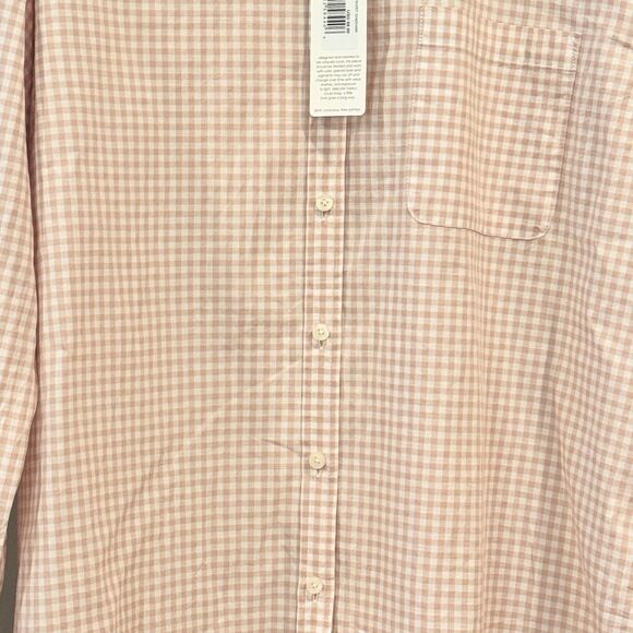 Unsubscribed Boyfriend Shirt Rose Gingham Check Size M – 100% Cotton – NWT $98 - Picture 3 of 14